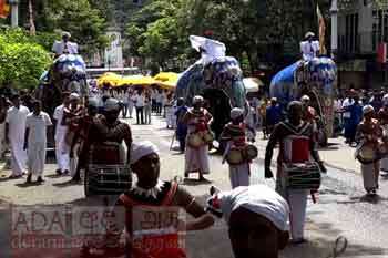 මහනුවර ඇසළ පෙරහැරේ කප් සිටුවීමේ මංගල්යය...