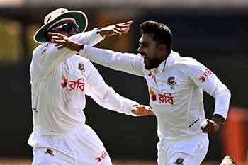ඓතිහාසික ටෙස්ට් ජයක් වෙනුවෙන් බංග්ලාදේශයට ලකුණු 57ක ඉලක්කයක්