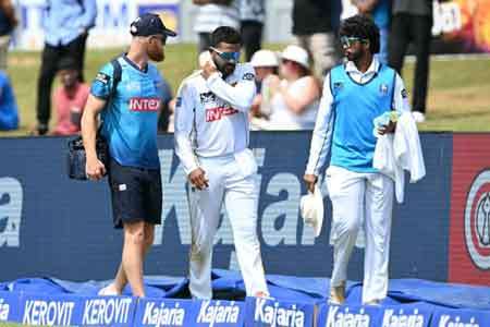 චන්දිමාල් ආබාධයකට ලක්ව රෝහලට රැගෙන යයි
