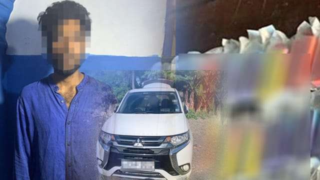 නීතිවිරෝධී විදේශීය ඉලෙක්ට්රොනික දුම්වැටි තොගයක් සමඟ සැකකරුවෙකු මාට්ටු