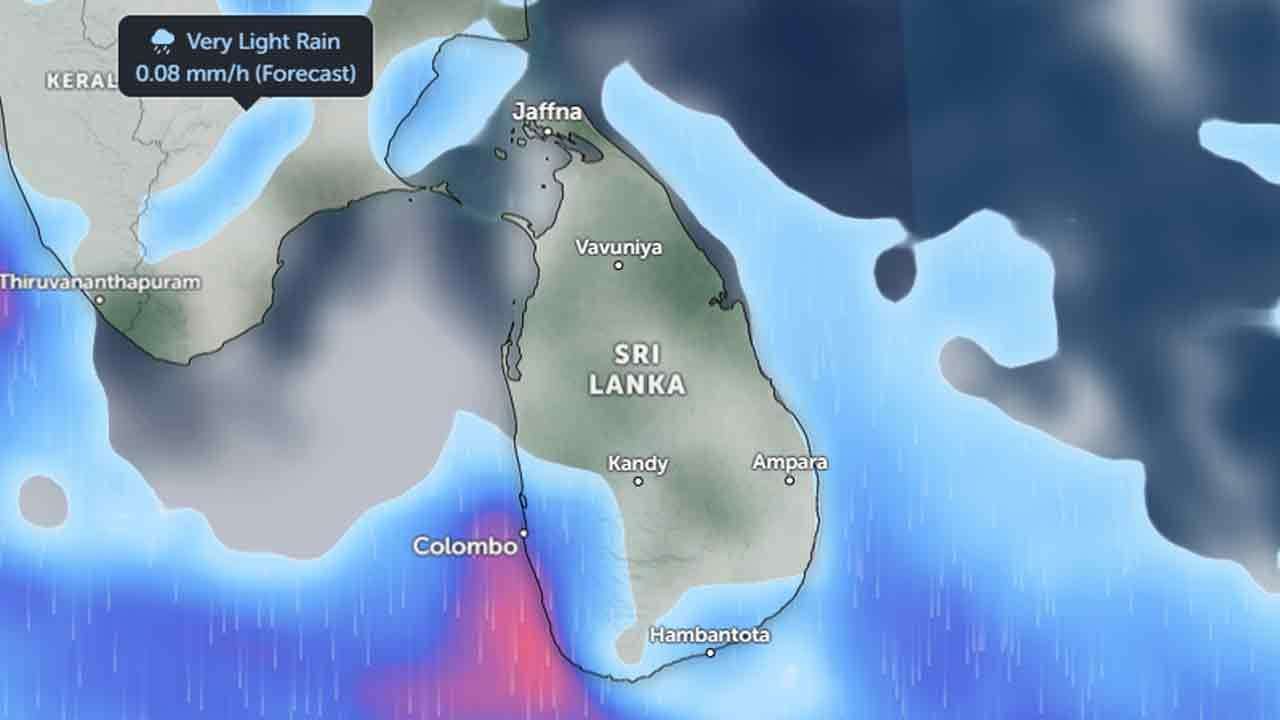 අදත් ප්රදේශ කිහිපයකට මී.මී 100ිට ඉක්මවූ තද වැසි