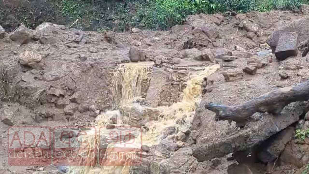 මස්කෙළිය ගාඩ්මෝර් වතුයායේ විශාල නායයෑමක් - නිවාස පෙළක පදිංචිකරුවන් ආරක්ෂිත ස්ථාන වෙතට