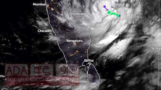 ගැඹුරු පීඩන අවපාතය ඉන්දියාවට - දිවයිනේ ප්රදේශ කිහිපයකට මි.මී 100ට වැඩි වැසි