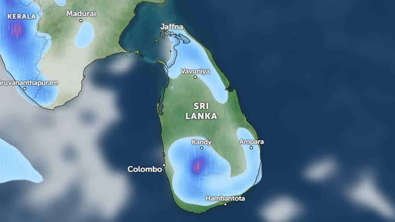 ඉදිරි පැය 36දී ප්රදේශ කිහිපයකට මි.මී. 75 ඉක්මවූ වැසි