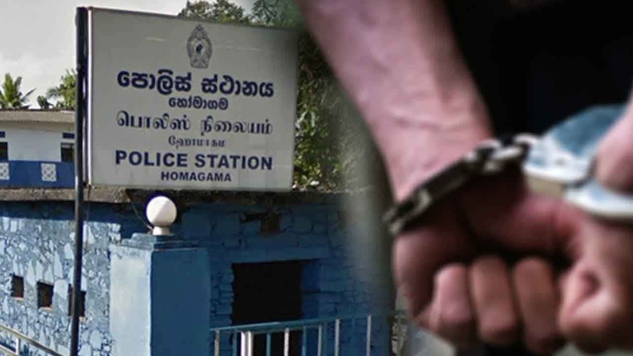වැඩතහනමට ලක්ව සිටින හෝමාගම 'Crimes OIC' අත්අඩංගුවට