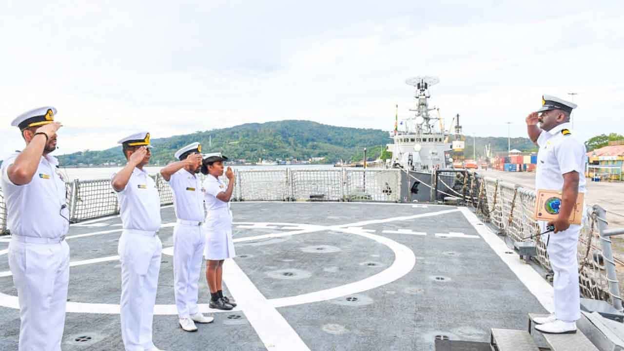 BIMSTEC – 2026 දිවයිනෙන් පිටත්වූ ගජබාහු නෞකාව අන්දමන් හා නිකෝබාර් දූපත් වෙත ළඟා වෙයි